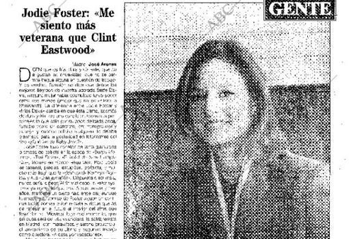 Entrevista a Jodie Foster en 1996.