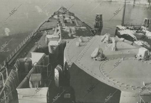 Proa del acorazado Bismarck, el verdugo del Hood