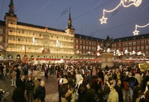 La Plaza Mayor, en una Navidad reciente