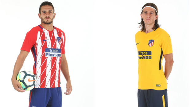 El Atlético presenta las nuevas camisetas para la temporada 17-18