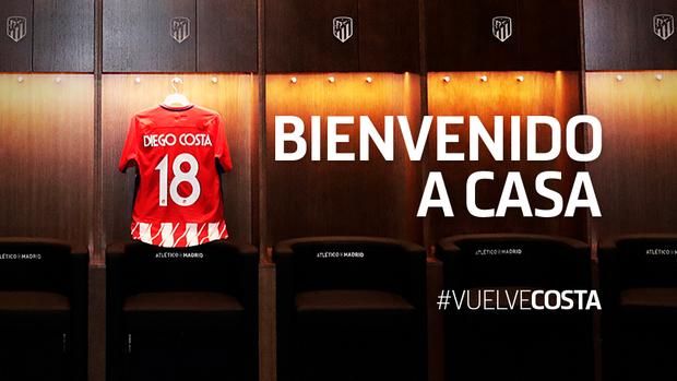 Costa ya es del Atlético