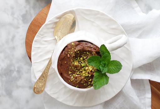 Mousse de aguacate y cacao