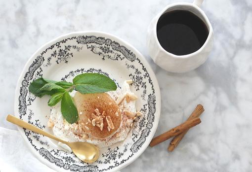 El postre fácil de pera, requesón y canela para comer dulce sin remordimientos