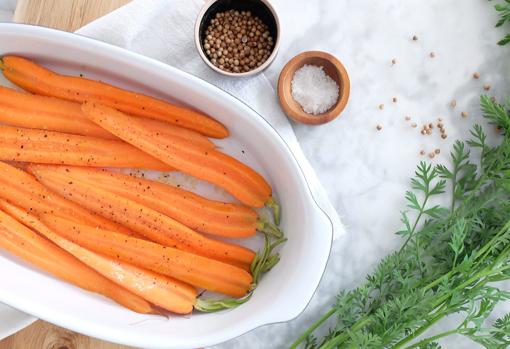 Cómo hacer hummus con zanahorias.