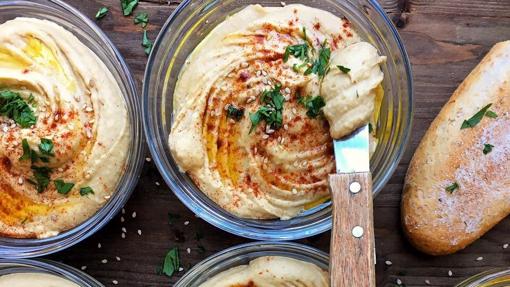 Hummus de alubias.