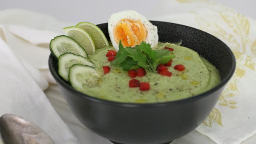 Crema fría de aguacate