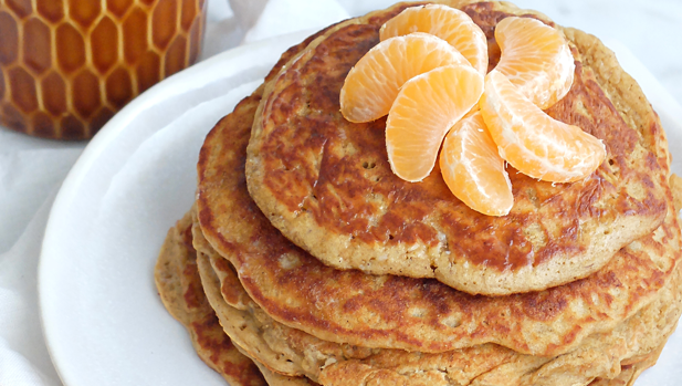 Desayuno perfecto: tortitas de mandarina esponjosas