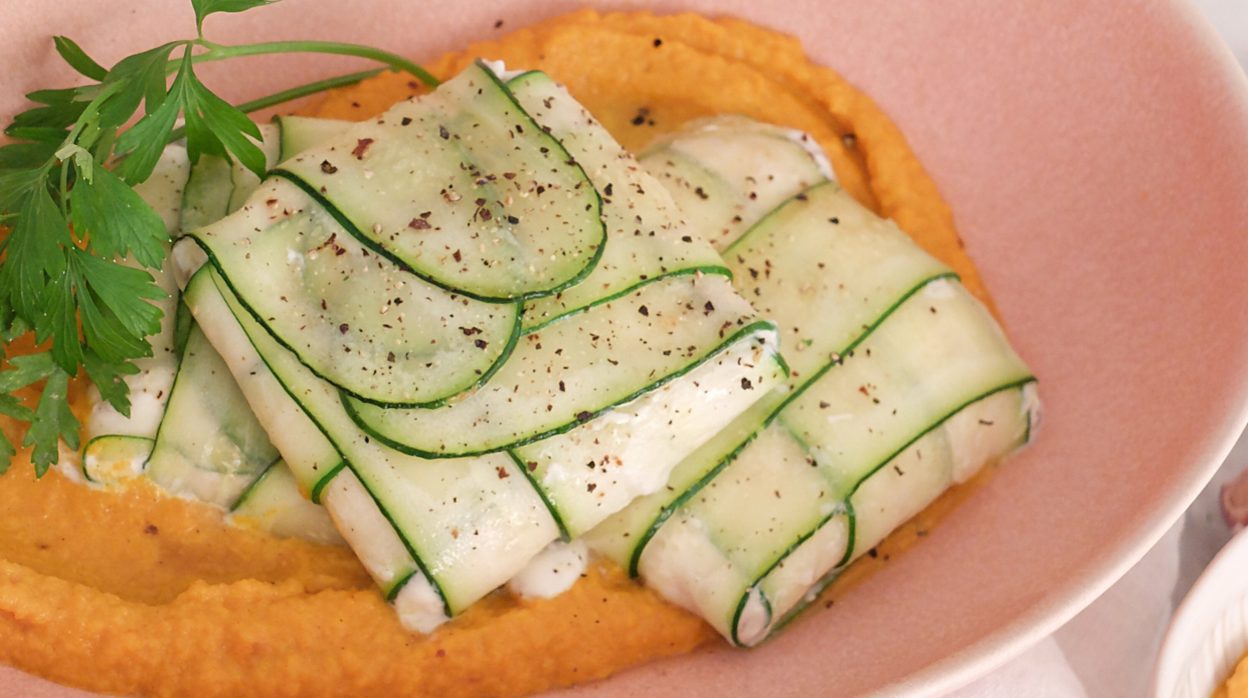 Ravioli de calabacín.