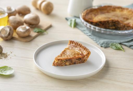 Empanada de legumbres y verduras.