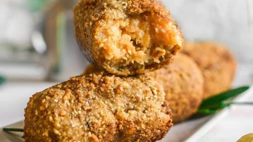 Croquetas de boniato y coliflor.