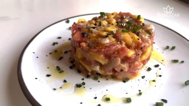 Tartar de atún y mango: una explosión de sabor que se prepara en menos de cinco minutos