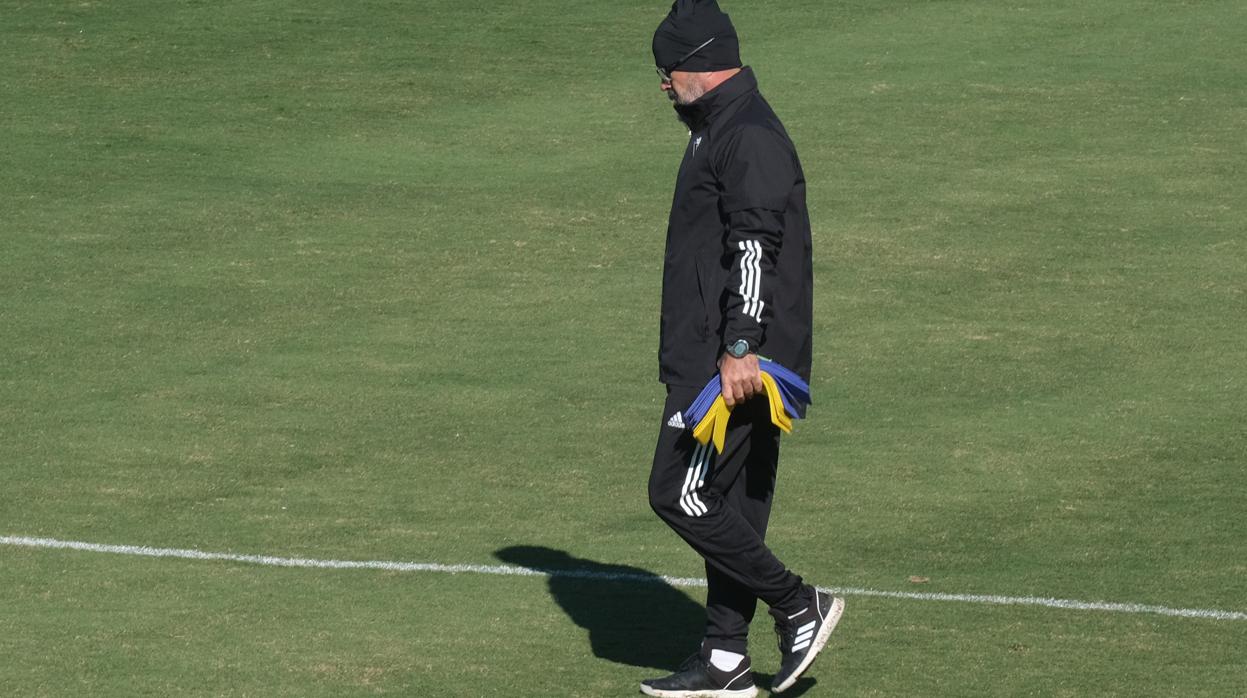 Álvaro Cervera, entrenador del Cádiz CF.