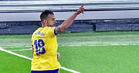 Álvaro Negredo, delantero del Cádiz CF.