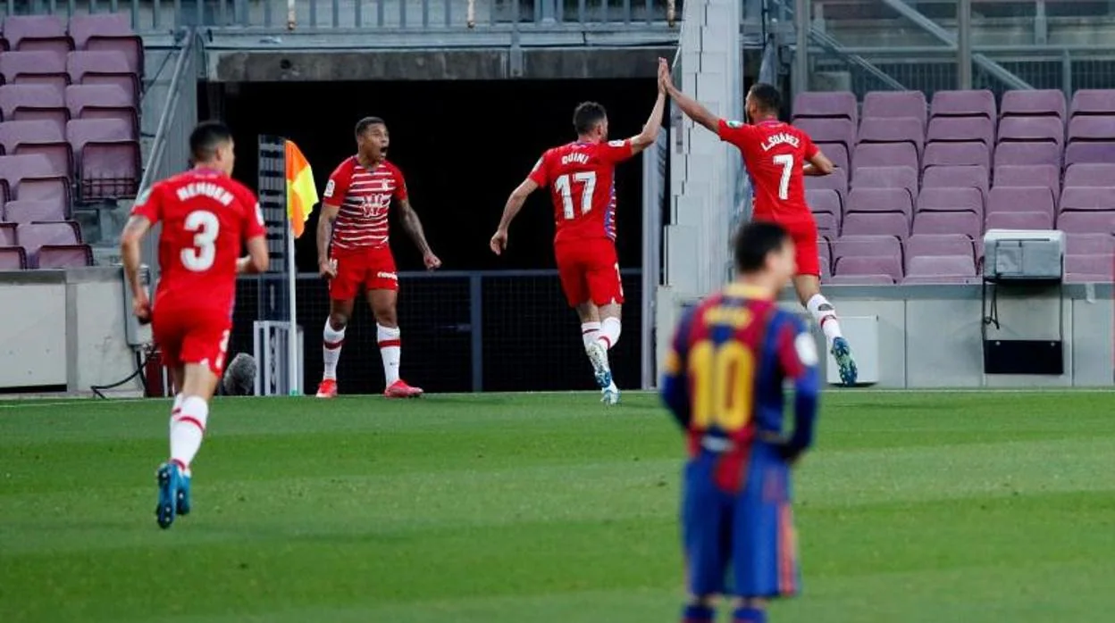 Vídeo: El Granada da la sorpresa en el Nou Camp antes de medirse con el Cádiz CF