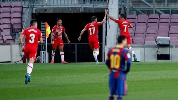Vídeo: El Granada da la sorpresa en el Nou Camp antes de medirse con el Cádiz CF