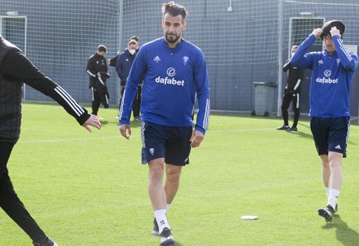 Álvaro Negredo, durante un entrenamiento.