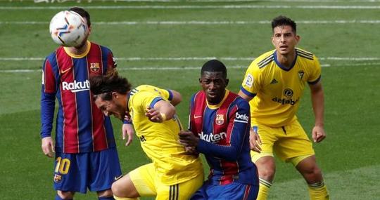 'Pacha' Espino y el Cádiz CF empataron en el Camp Nou ante el Barça.