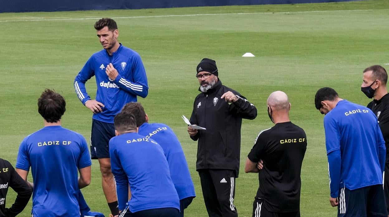 Álvaro Cervera durante un entrenamiento de la pasada temporada.