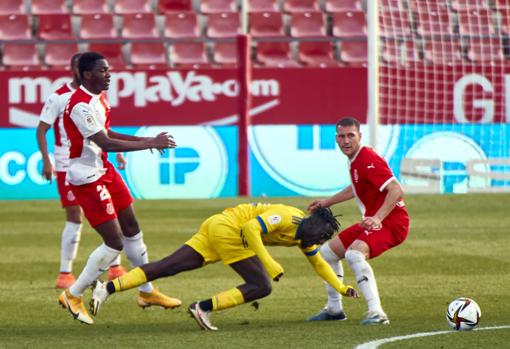 Saturday durante el Girona - Cádiz de la Copa del Rey.