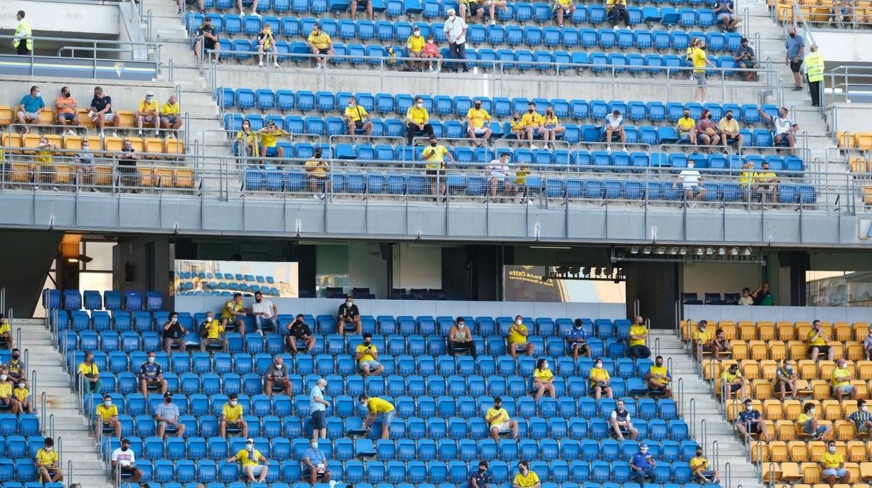 Imagen de las gradas del estadio en el Trofeo Carranza