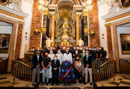 Ofrenda floral del Levante a la patrona de Valencia.