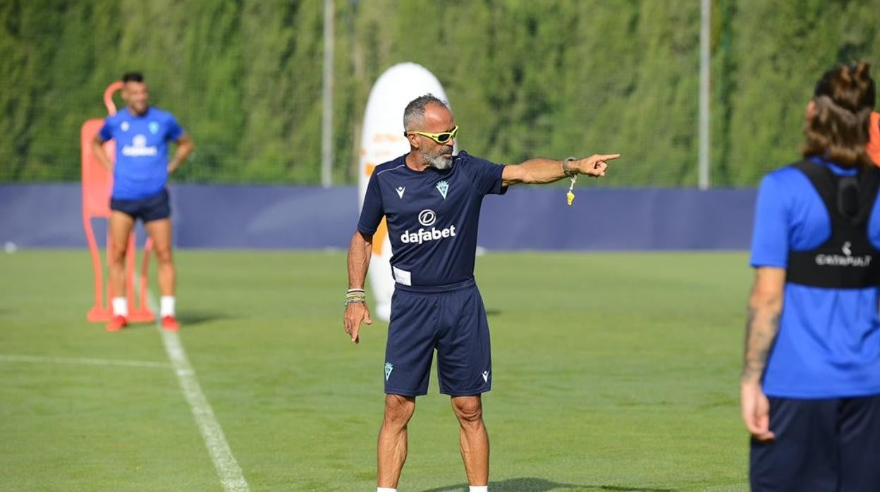 cervera, en un entrenamiento.