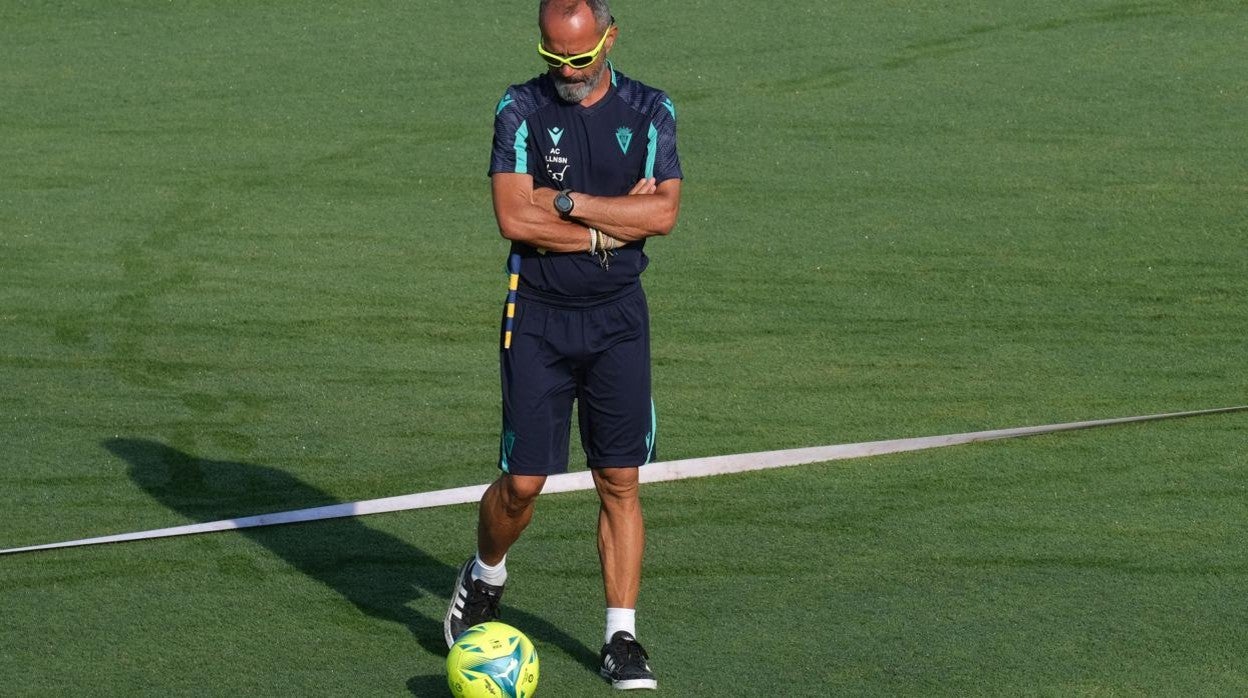 Álvaro Cervera en un entrenamiento.