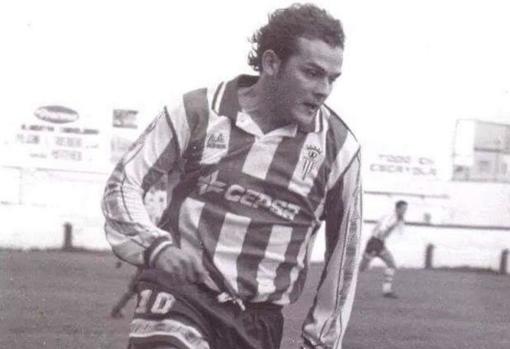 Juan Antonio, durante su etapa como jugador del Algeciras.