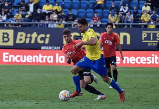 Rubén Sobrino ante el Mallorca.