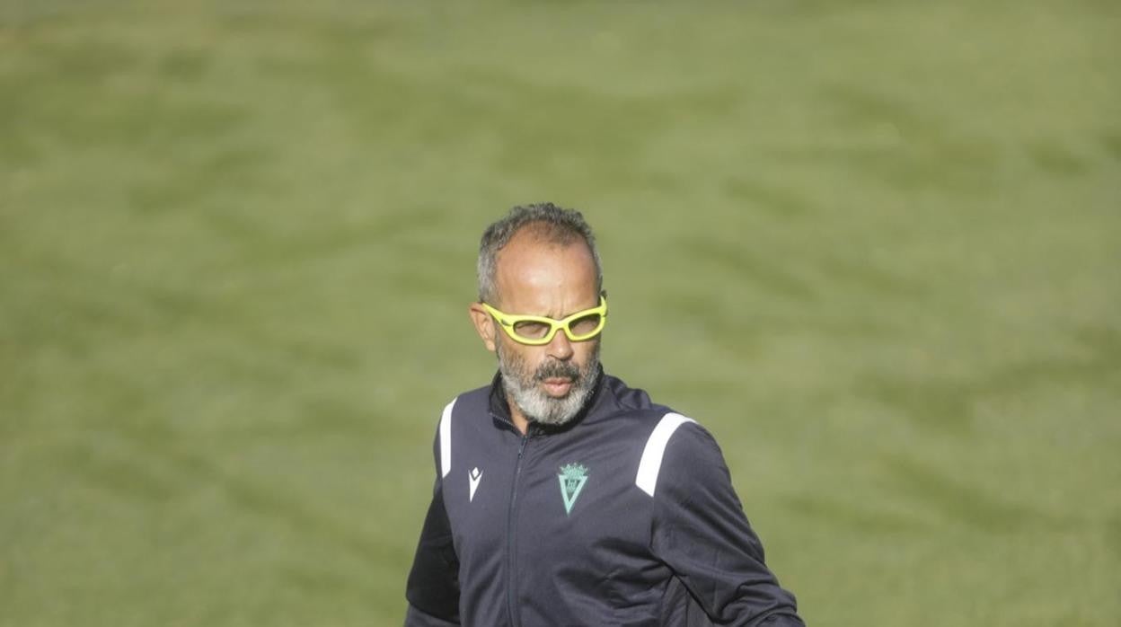 Álvaro Cervera en un entrenamiento.