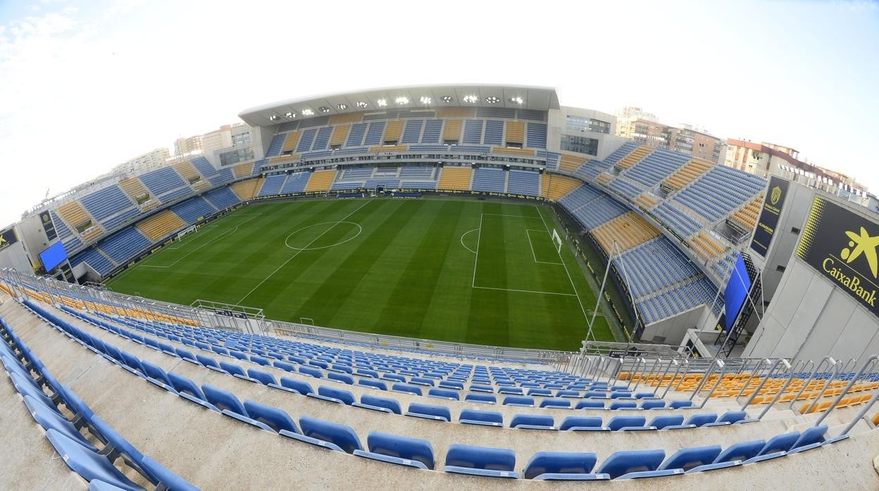 Panorámica del estadio del Cádiz.