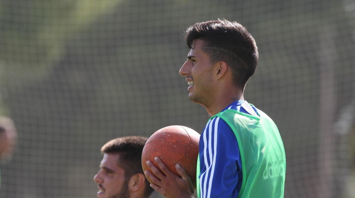 Nico, en su primera pretemporada en el Cádiz CF.