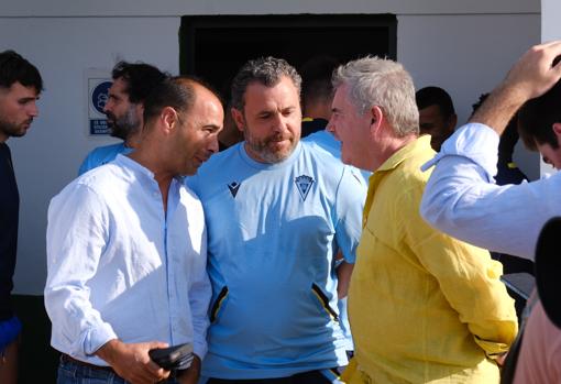 Jorge Cordero, Sergio González y Manuel Vizcaíno en Benalup-Casas Viejas.