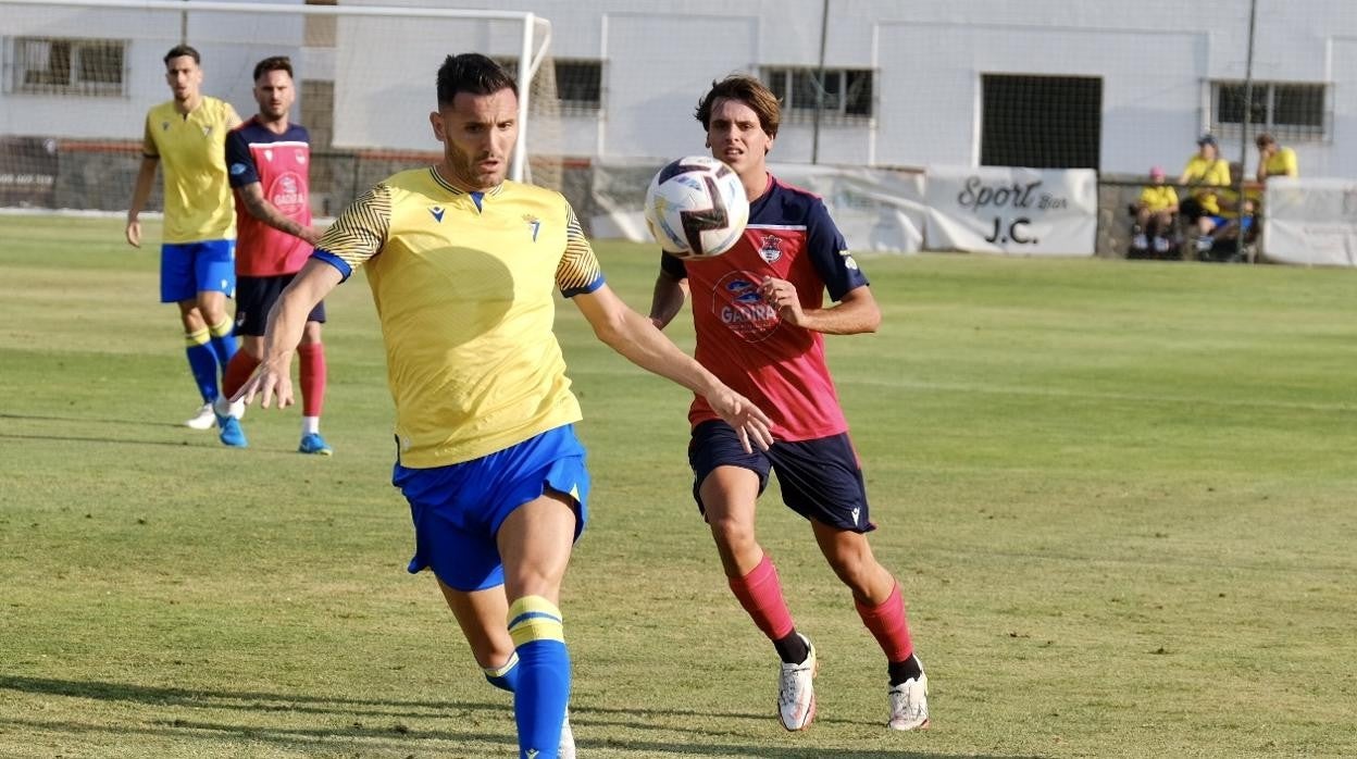 Lucas Pérez en el encuentro ante el Barbate