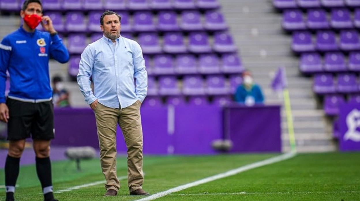 El técnico catalán, durante su etapa en el banquillo blanquivioleta