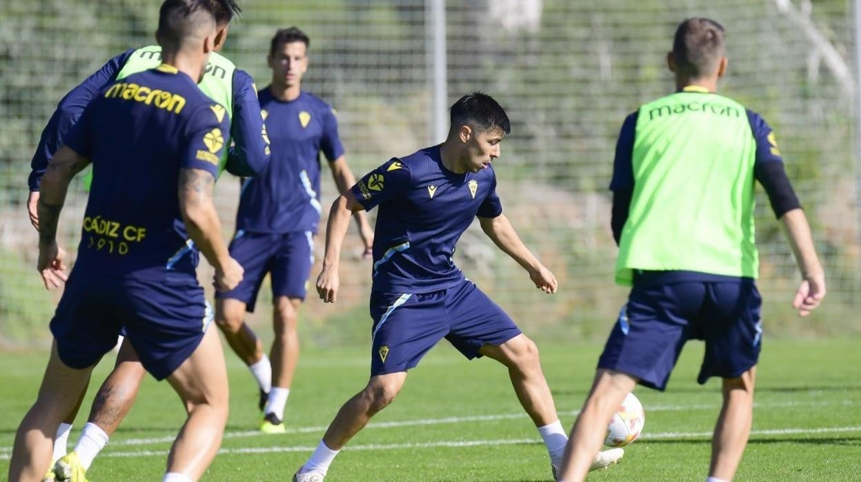 Alarcón, en un entrenamiento.