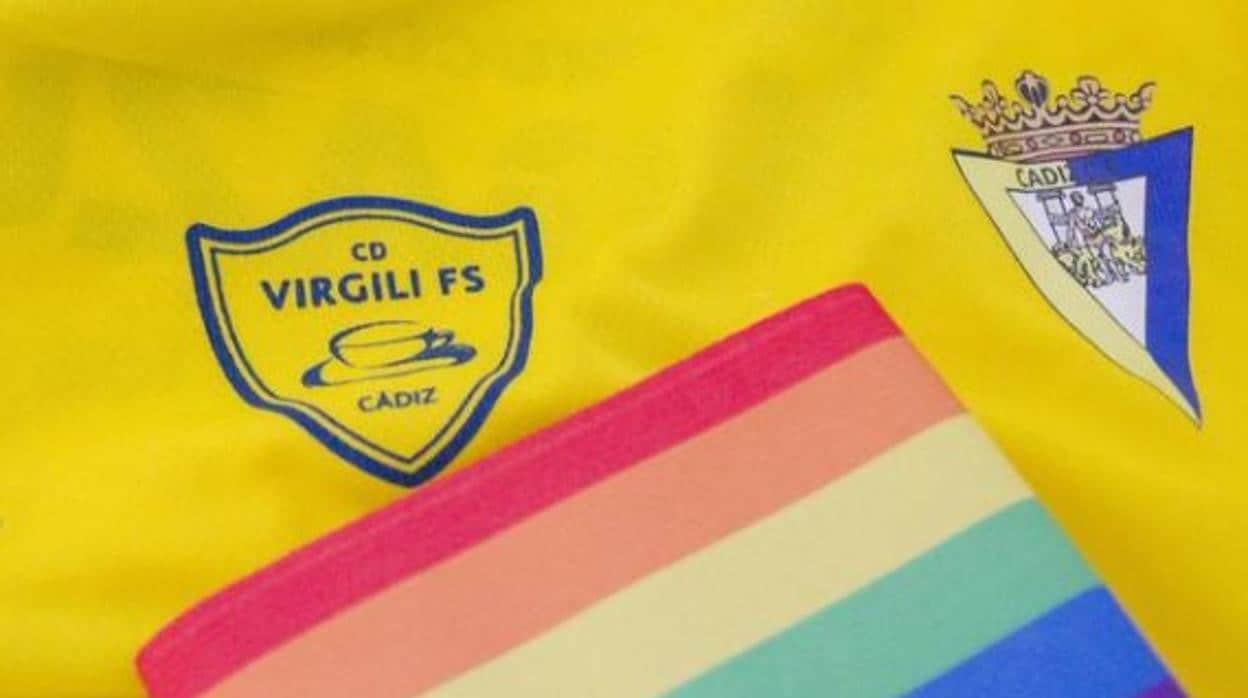 El brazalete que lucirá el Cádiz CF Virgili en su próximo encuentro