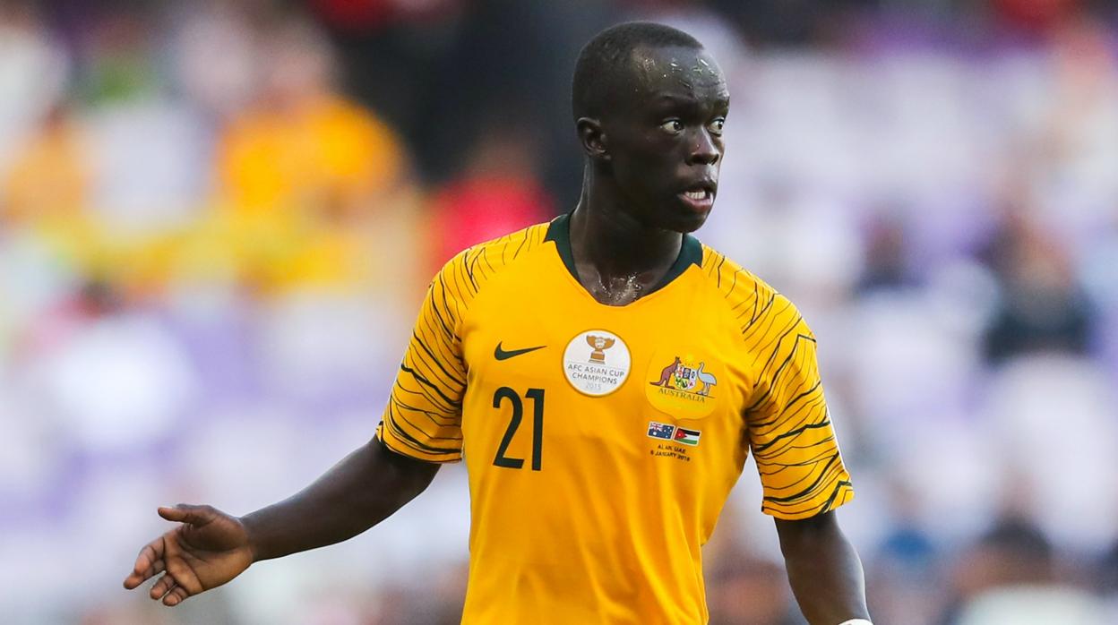 Awer Mabil está disputando el Mundial de Catar con la selección australiana.