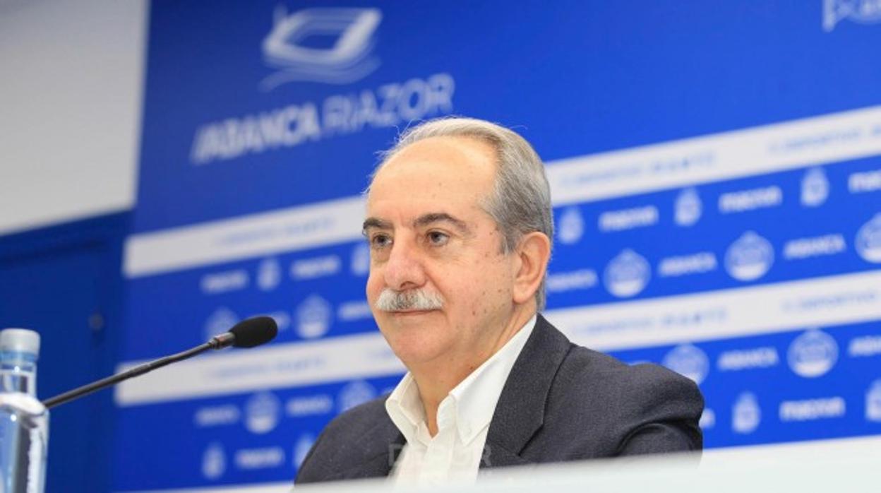 Antonio Couceiro, presidente del Deportivo.