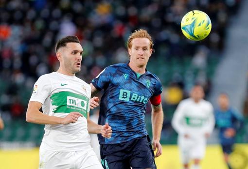 Lucas Pérez comenzó la pasada temporada en el Elche.