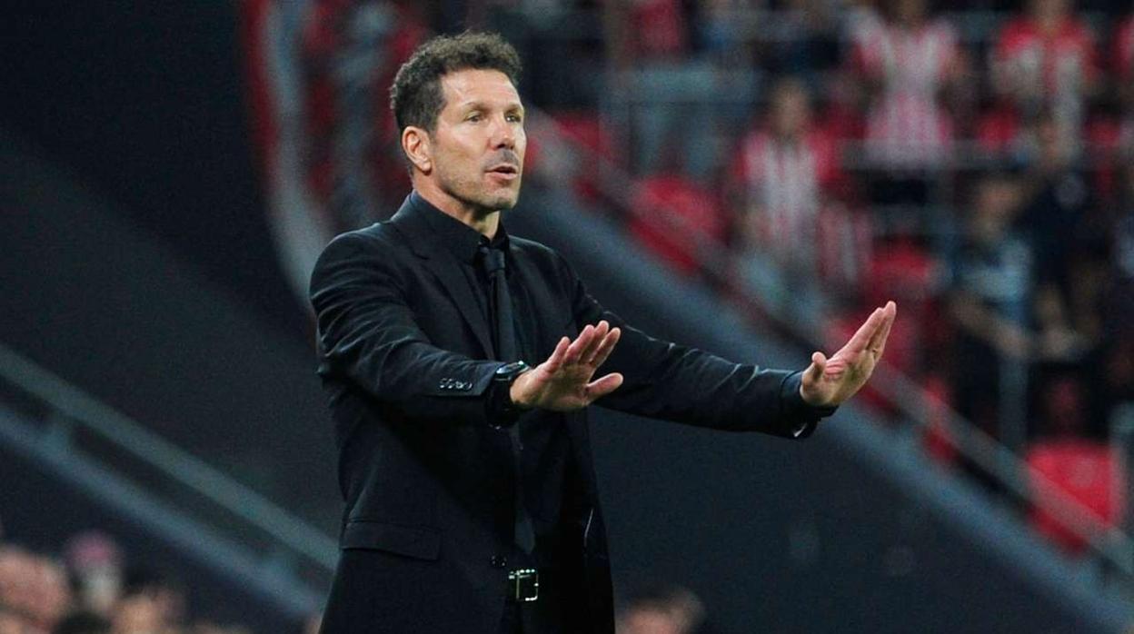 Simeone en el partido ante el Cádiz