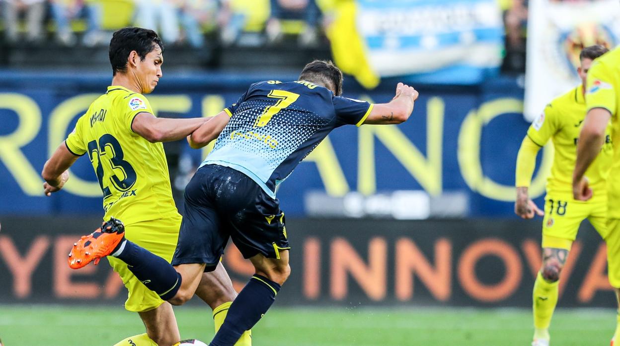 Sobrino en una acción del partido