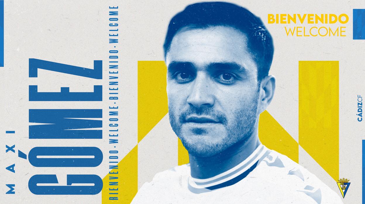 Maxi Gómez, nuevo jugador del Cádiz CF.