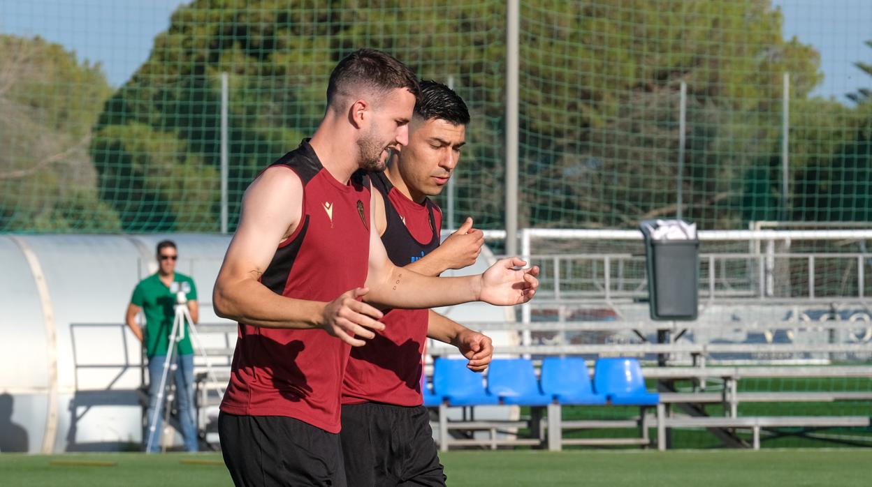 Raúl Parra, que se marchó a Portugal, junto a Tomás Alarcón esta pretemporada.