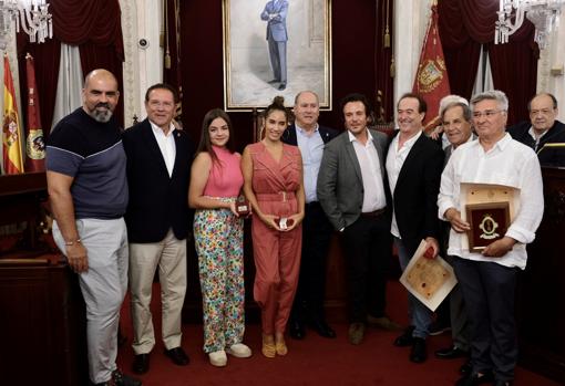 Acto de recepción a las pregoneras y premios 'El Hércules de Oro' este jueves.