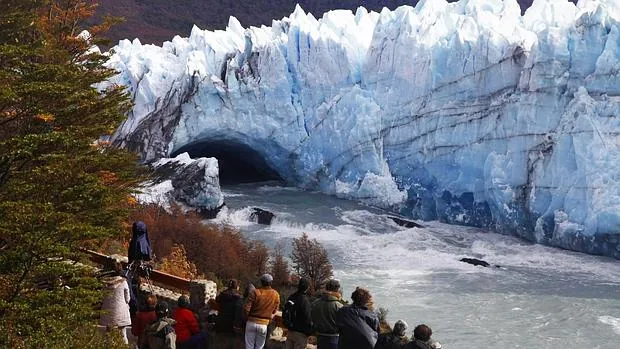 Glaciar Perito Moreno, en el sur de Argentina. Estas formaciones experimentan ciclos anuales y grandes crecimientos durante los períodos glaciares