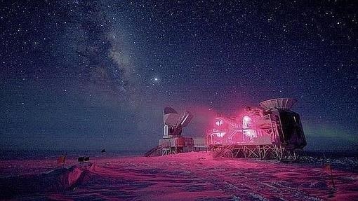 El telescopio BICEP2, en el Polo Sur