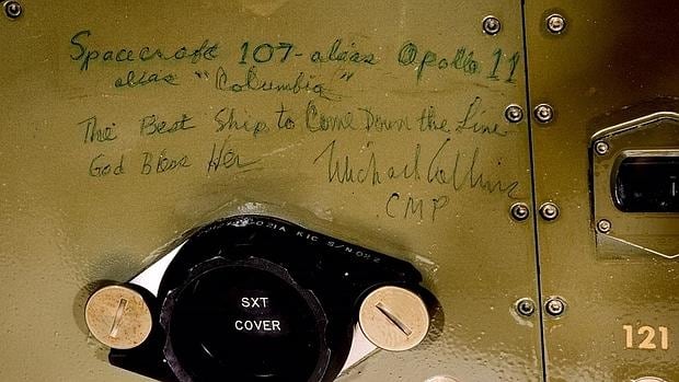 Las inscripciones inéditas que los astronautas del Apolo 11 hicieron en su viaje a la Luna