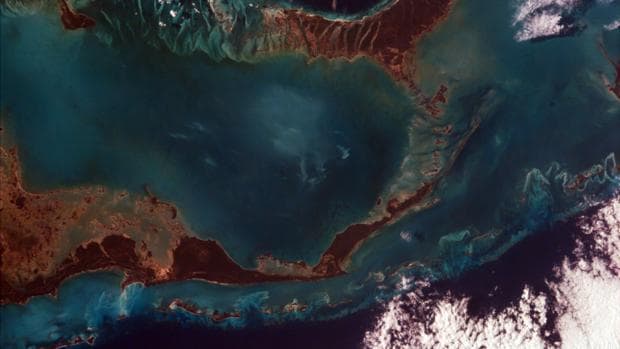 Parte del Mar Caribe, vista desde el espacio