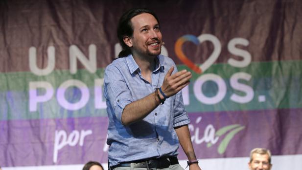 Pablo Iglesias, ayer en Almería